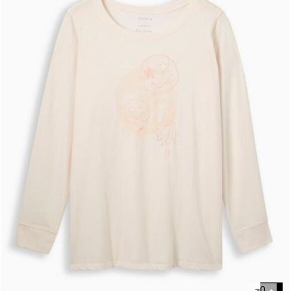 Torrid- Smiley Doodles Classic Fit Signature Jersey Crew Neck Long Sleev… - Picture 1 of 4